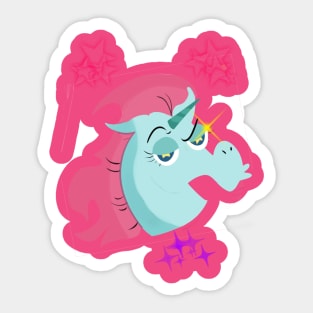 Flying Princess Ponyhead Sticker